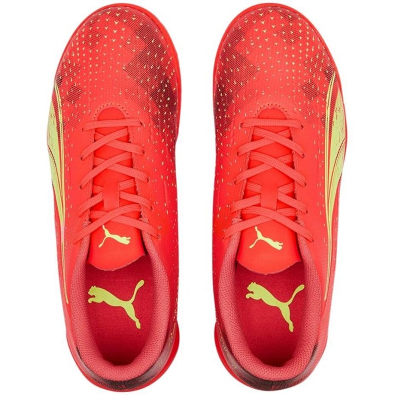 Puma Ultra Play It Jr 106927 03 futballcipő piros narancs és vörös 1