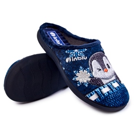 Női otthoni papucs Penguins Inblu EC-81-004 sötétkék 1