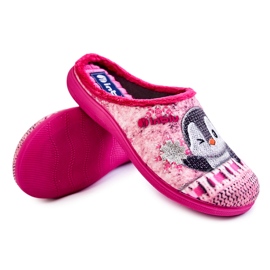 Női Otthoni Papucs Penguins Inblu EC-81-023 Pink rózsaszín 1