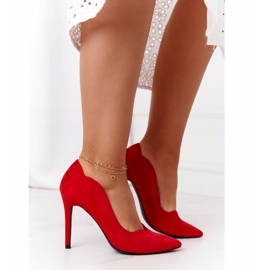 Női Stilettos Velúr Piros S.Barski Ziger 2 Női Stilettos Velúr Piros S.Barski Ziger 2