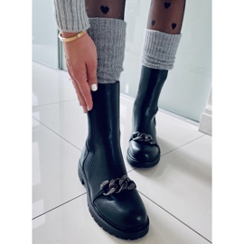 BM Női csizma rugalmas Corrin Black felsőrésszel fekete 2