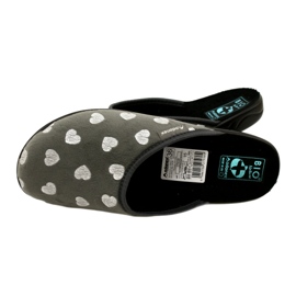 Szíves női papucs BIO Adanex 27938 Szürke 4
