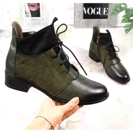 Zöld Jezzi hőszigetelt női bebújós csizma 1