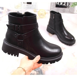 Női fekete szigetelt munkások csattal Laura La.Fi 1