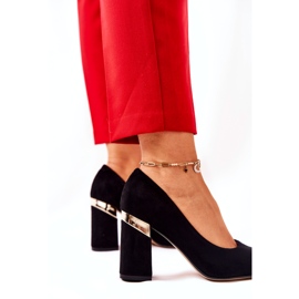 Női velúr Lewski szivattyúk 3117 fekete 4