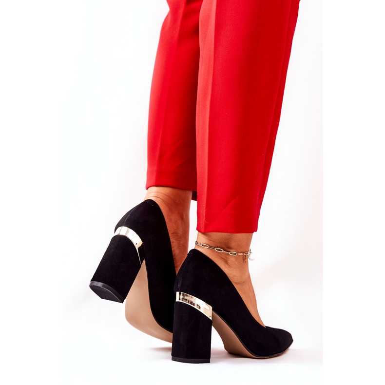 Női velúr Lewski szivattyúk 3117 fekete 3