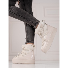 Női világos bézs shelovet hócsizma 2 Női világos bézs shelovet hócsizma 2