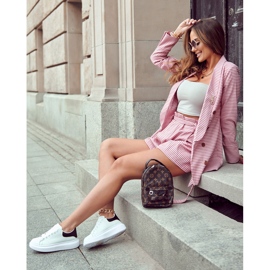 Női Platform sportcipők, fehér és fekete 4