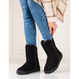 Big Star női Mukluki KK274618 fekete 1