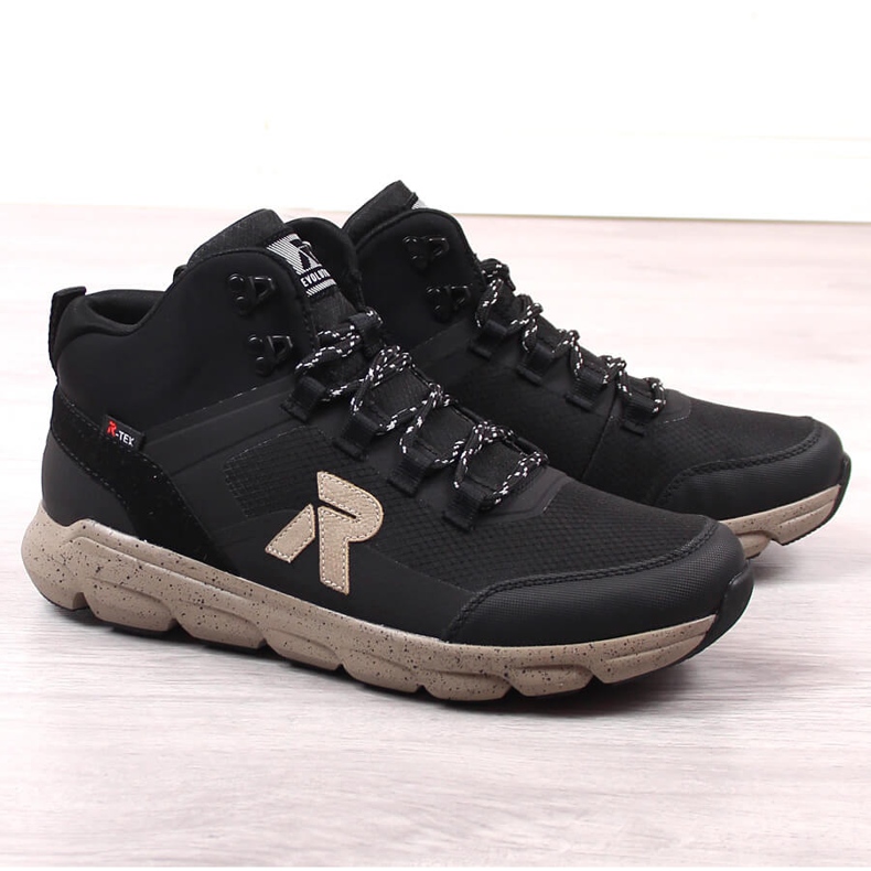 Rieker Revolution 07862-00 fekete vízálló férfi csizma piros 1 Rieker Revolution 07862-00 fekete vízálló férfi csizma piros 1