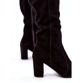 Női velúr Laura Messi csizma, fekete 1415 4