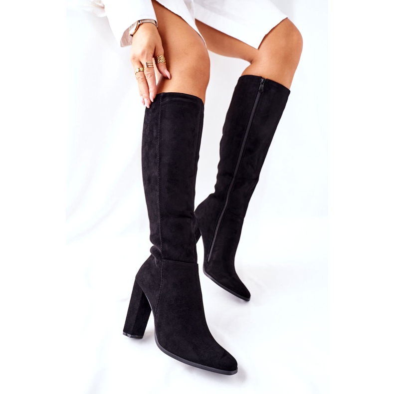 PS1 Női csizma a sarkán Meleg fekete Finner 4 PS1 Női csizma a sarkán Meleg fekete Finner 4