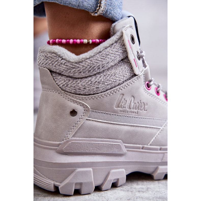 Női meleg csizma Lee Cooper LCJ-22-01-1373 szürke 2