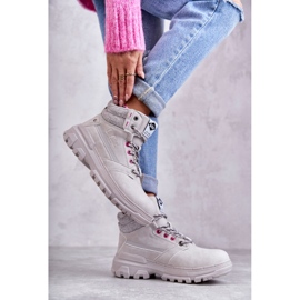 Női meleg csizma Lee Cooper LCJ-22-01-1373 szürke 1