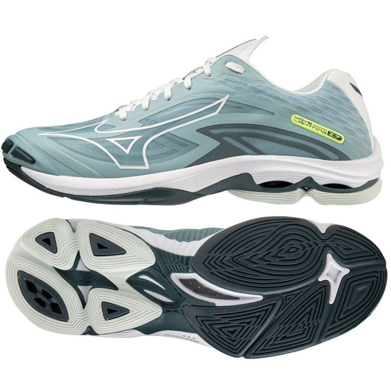 Mizuno Wave Lightning Z7 M V1GA220038 röplabda cipő szürke a szürke árnyalatai 1
