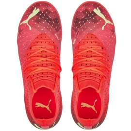 Puma Future 3.4 It Jr 107013 03 futballcipő piros narancs és vörös 1
