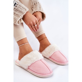 BM Sima női papucs szőrmével, rózsaszín Morisea 2