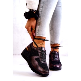 Bőr hálós tornacipő S.Barski Fekete 1