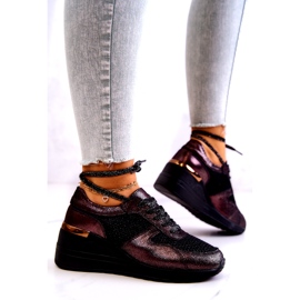 Bőr hálós tornacipő S.Barski Fekete 2