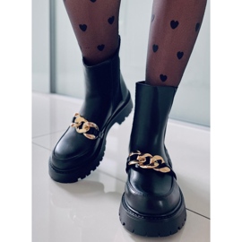 BM Női Chelsea magas csizma Moby Black fekete 2