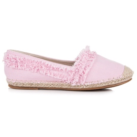 Vices Rózsaszín espadrillák bojttal 2