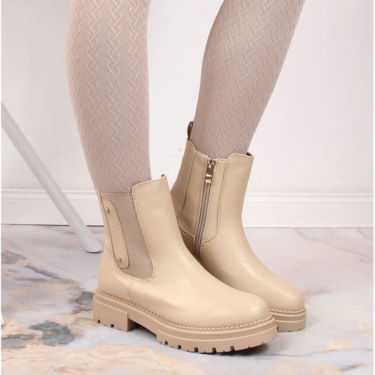 Meleg Jodhpur csizma Laura La.Fi W PMR21 bézs 2