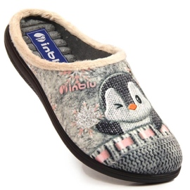 Kényelmes meleg otthoni papucs Inblu W ARC25 szürke 1