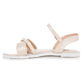 Vices Lapos szandál gyöngyökkel barna 1