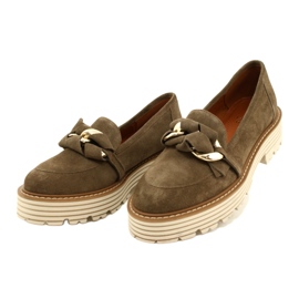 Női cipő díszes dísznel Laura Messi 2523 zöld 2