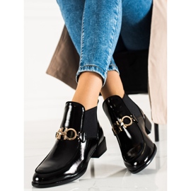 W. Potocki Elegáns Slip-on Potocki csizma fekete 1