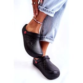 Női könnyű papucs Kroks Big Star II275001 fekete 5