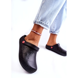 Női könnyű papucs Kroks Big Star II275001 fekete 3