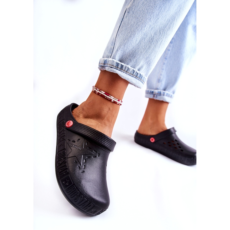 Női könnyű papucs Kroks Big Star II275001 fekete 3