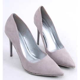Elegáns női tűk Linor Grey szürke 1
