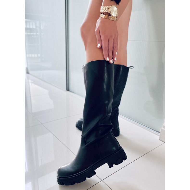 BM Powell Fekete női lovaglócsizma 1