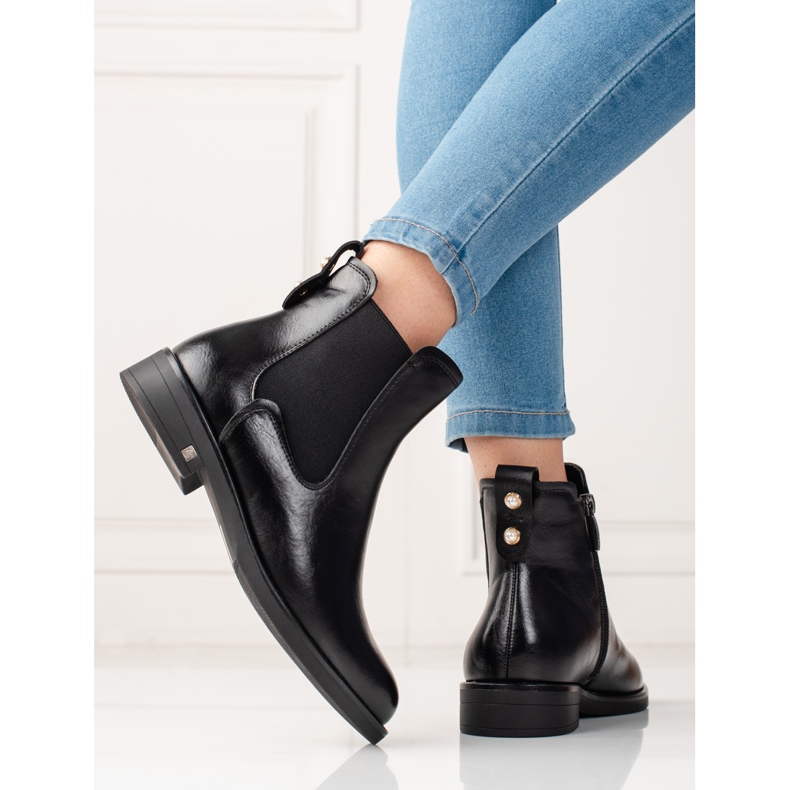 W. Potocki Női Jodhpur csizma szigeteléssel Potocki fekete 1