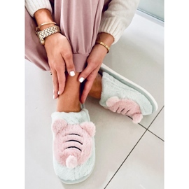 PA1 Női papucs Pearl Mint zöld rózsaszín 1