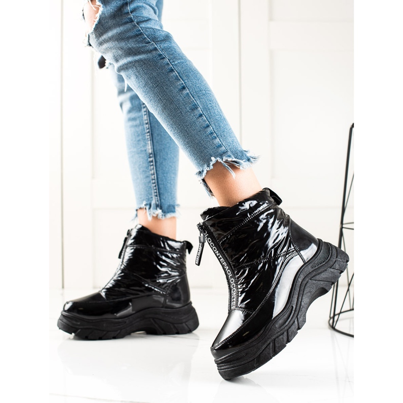 Hócsizma a VINCEZA platformon fekete 1