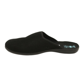 Férfi kordbársony papucs Adanex fekete 2