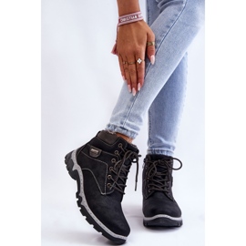 PA1 Női Trapper csizma meleg cipzáras Black Jake fekete 1