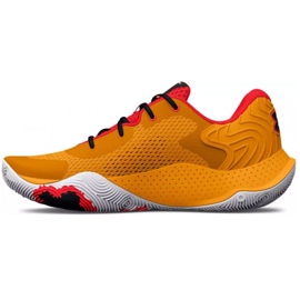 Under Armour Spawn 4 M 3024971 800 kosárlabdacipő sokszínű narancs és vörös 1