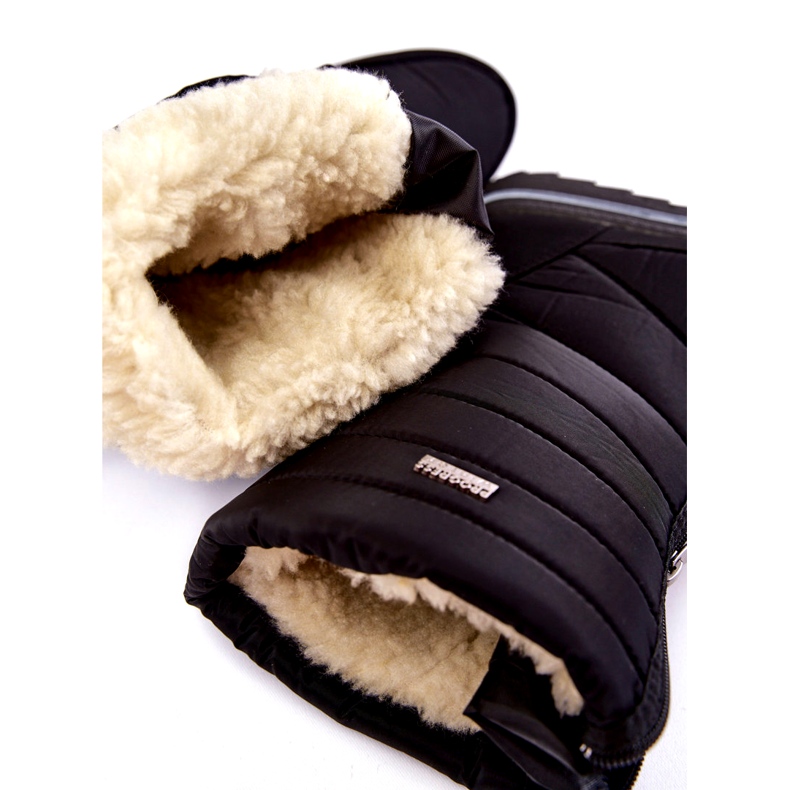 Női Könnyű, hőszigetelt hócsizma Progress PROGJ-22-129 Fekete 5