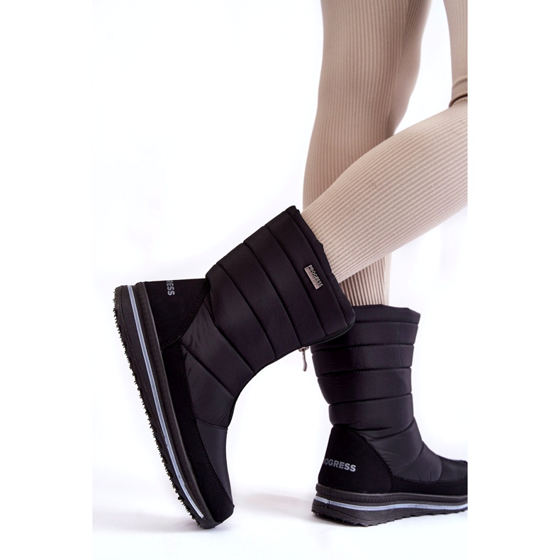 Női Könnyű, hőszigetelt hócsizma Progress PROGJ-22-129 Fekete 2