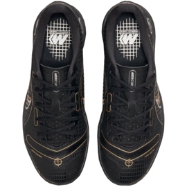 Nike Mercurial Vapor 14 Academy Ic Jr DJ2861-007 futballcipő fekete fekete 1