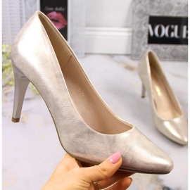 Sergio Leone 1396 arany csillogó sarkú cipő aranysárga 1