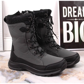 DK 2105 szürke vízálló fűzős és cipzáros hócsizma 2 DK 2105 szürke vízálló fűzős és cipzáros hócsizma 2