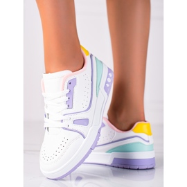 SHELOVET Divatos sportcipő fehér 1