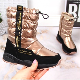 Evento Báránygyapjú arannyal szigetelt hócsizma Miss aranysárga 1