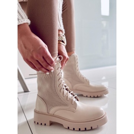 BM Csizma rugalmas Cass Beige felsőrésszel bézs 1