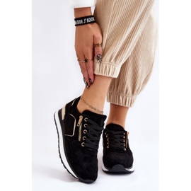 PG1 Riverside Black Suede Platform edzőcipők fekete 1